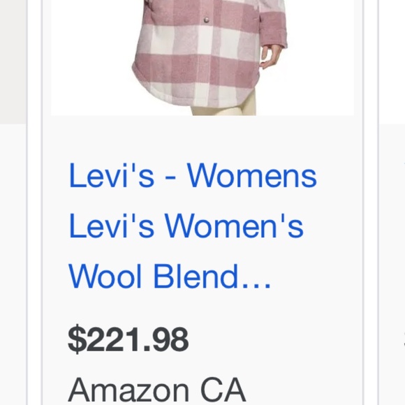 Levi's Women's Wool Blend Sherpa Lined Long Shacket - Picture 15 of 16